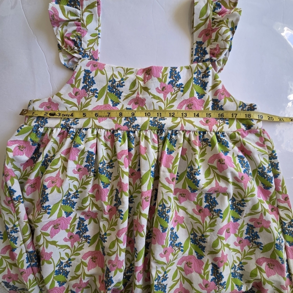 Floral Sleeveless Babydoll Dress with Ruffle Straps - Picture 4 of 10